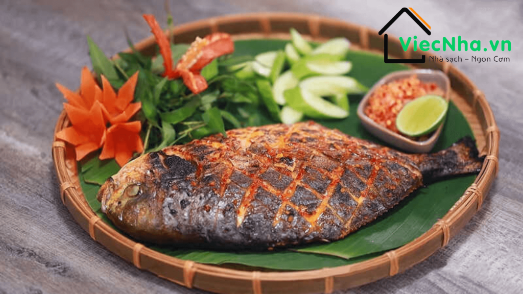 Món ngon quận Tân Phú, cá cam nướng tiêu xanh